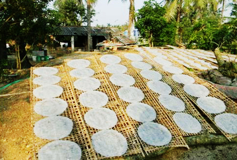 Làng nghề Bánh tráng Trường Cửu, Nhơn Lộc